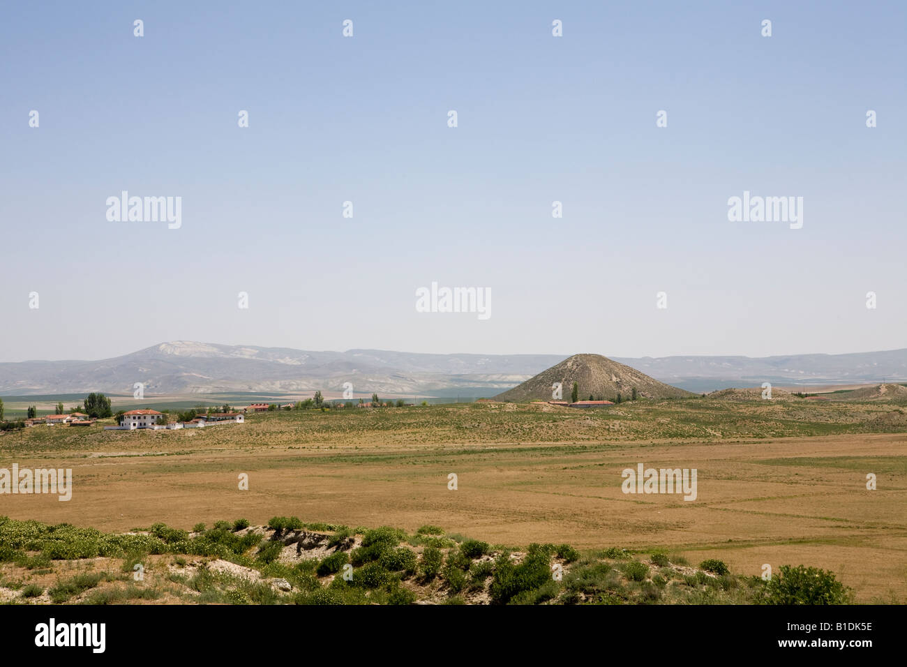 Le tumulus du roi Midas tombe dans la capitale de l'ancienne Phyrgia, Gordion, Yassihoyuk, Turquie Banque D'Images