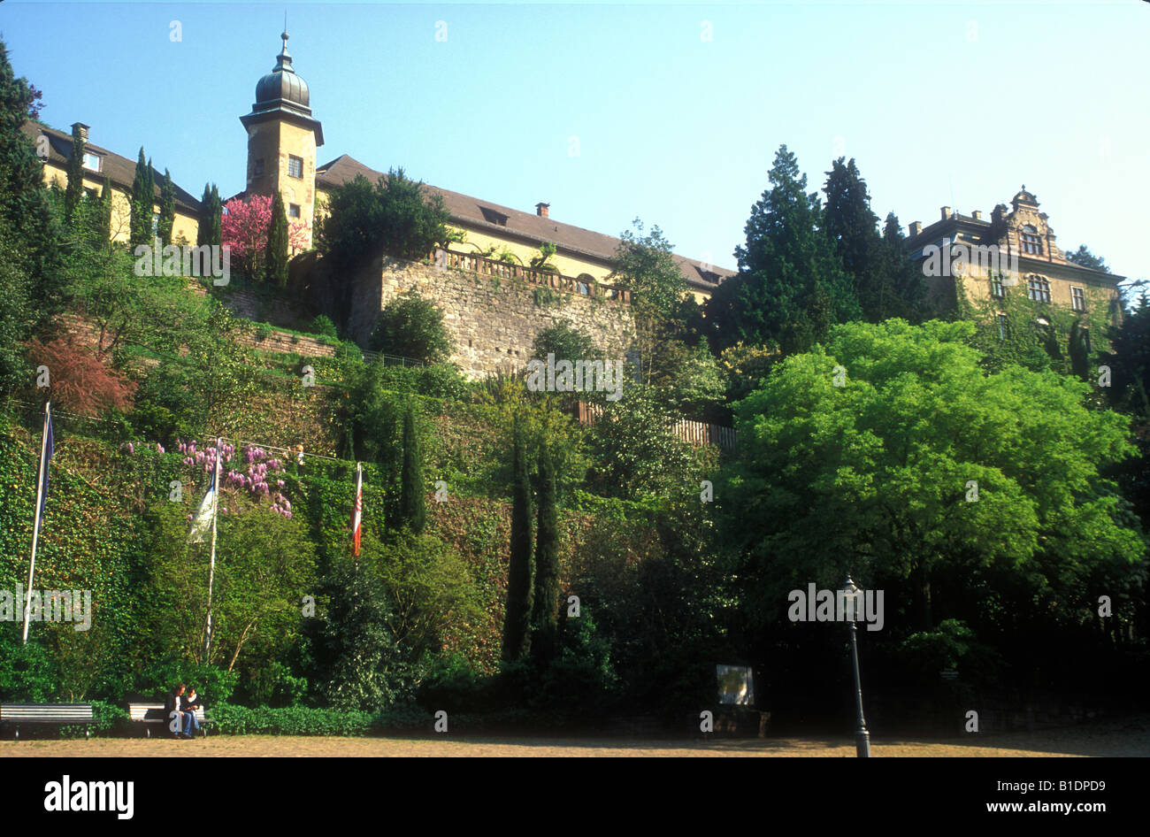 New Castle, Baden-Baden, Forêt Noire, Allemagne Banque D'Images
