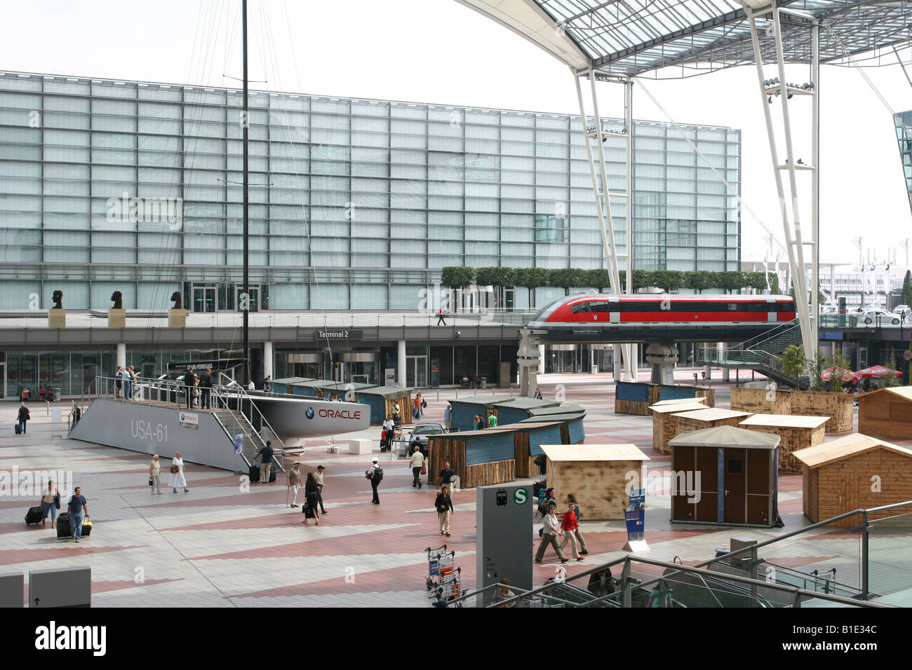 Allemagne Bavière Munich l'aéroport international de Munich Banque D'Images