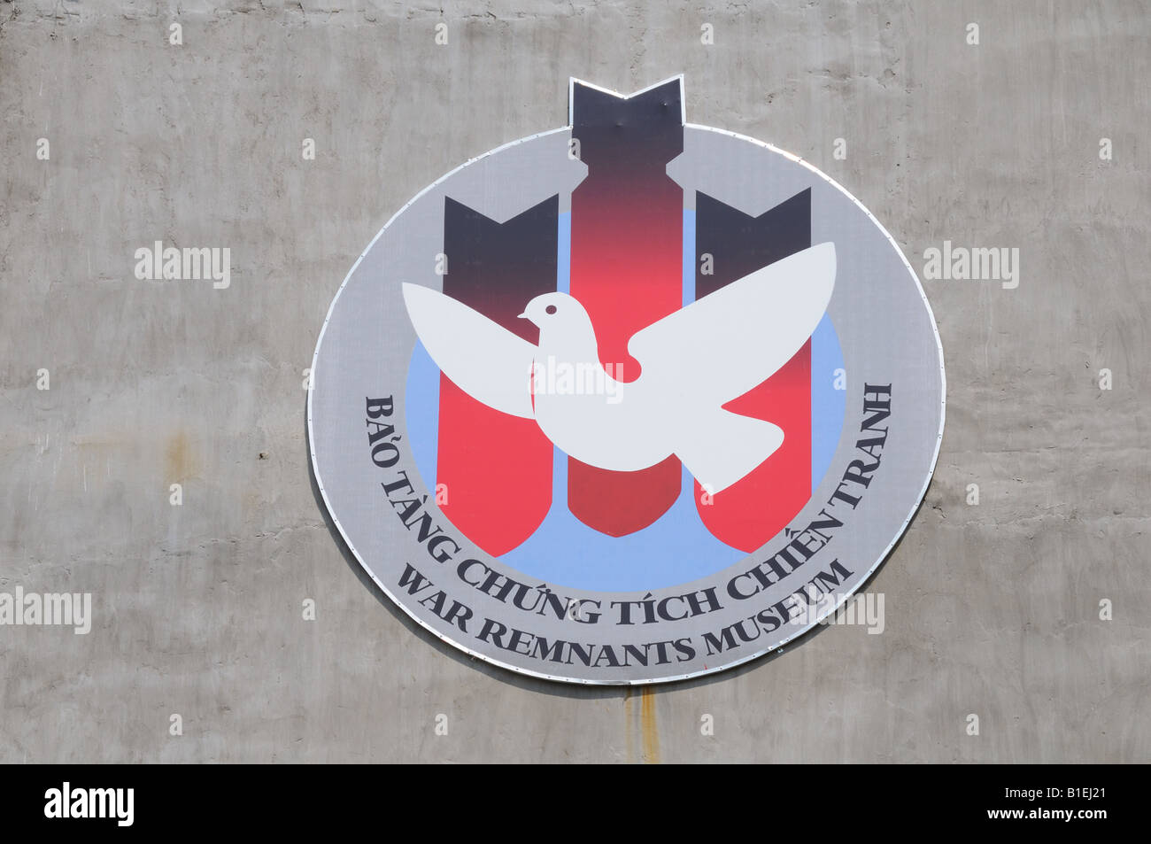 Logo du Musée des Crimes de guerre du Vietnam Ho Chi Minh City Banque D'Images