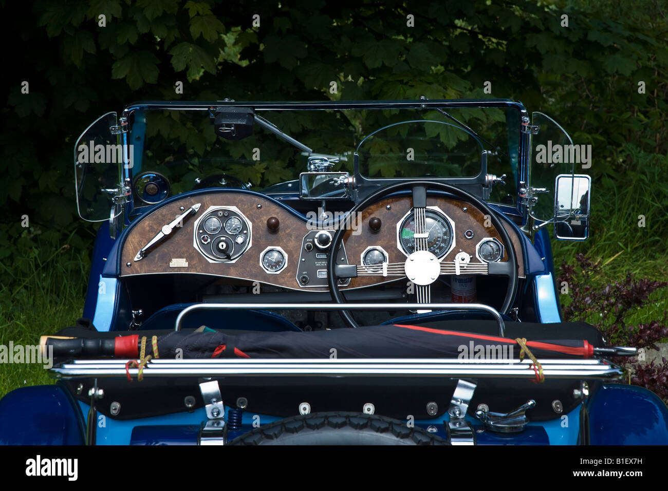 Vintage MG Voiture de sport à un rassemblement dans le Yorkshire du Nord Banque D'Images