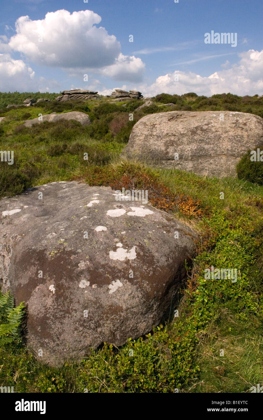 Une vue de Saint-Laurent dans la région de champ Padley, le Peak District, Derbyshire, Angleterre Banque D'Images