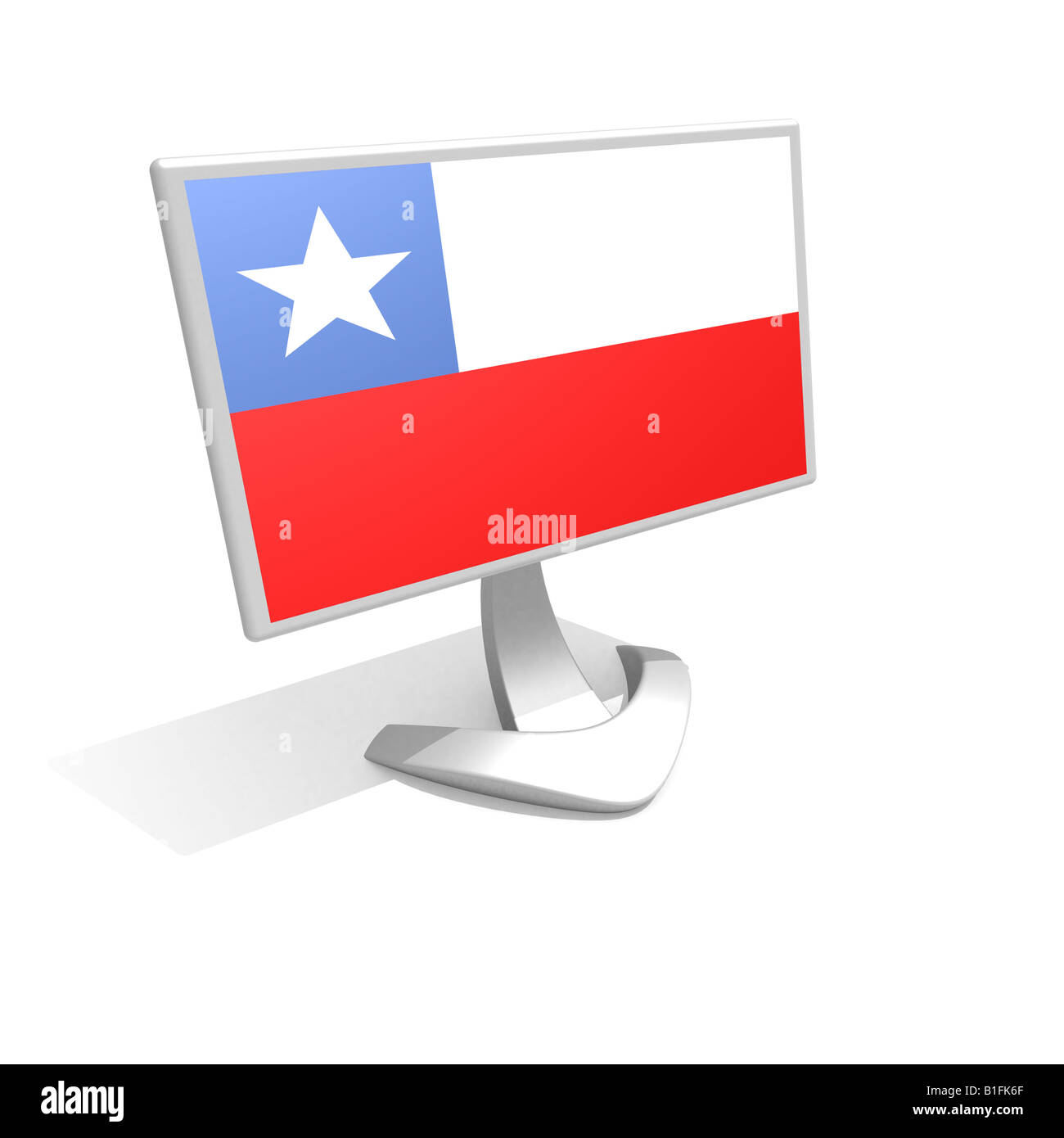 drapeau du Chili Banque D'Images