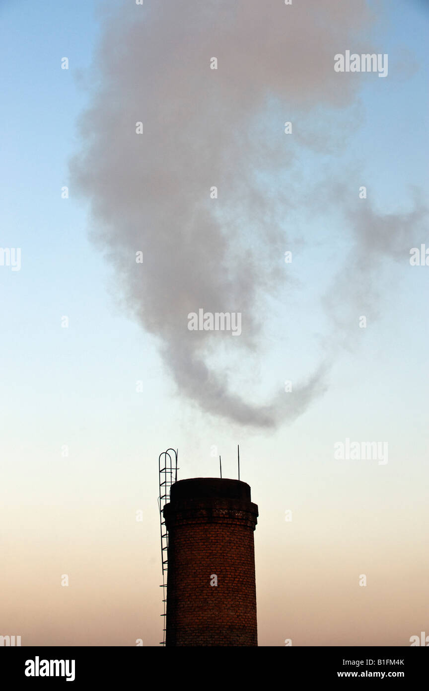 La Chine de la pollution de la fumée Banque D'Images