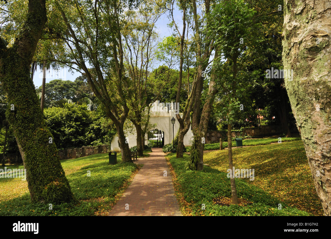 Route des épices à Fort Canning Park Singapore Banque D'Images