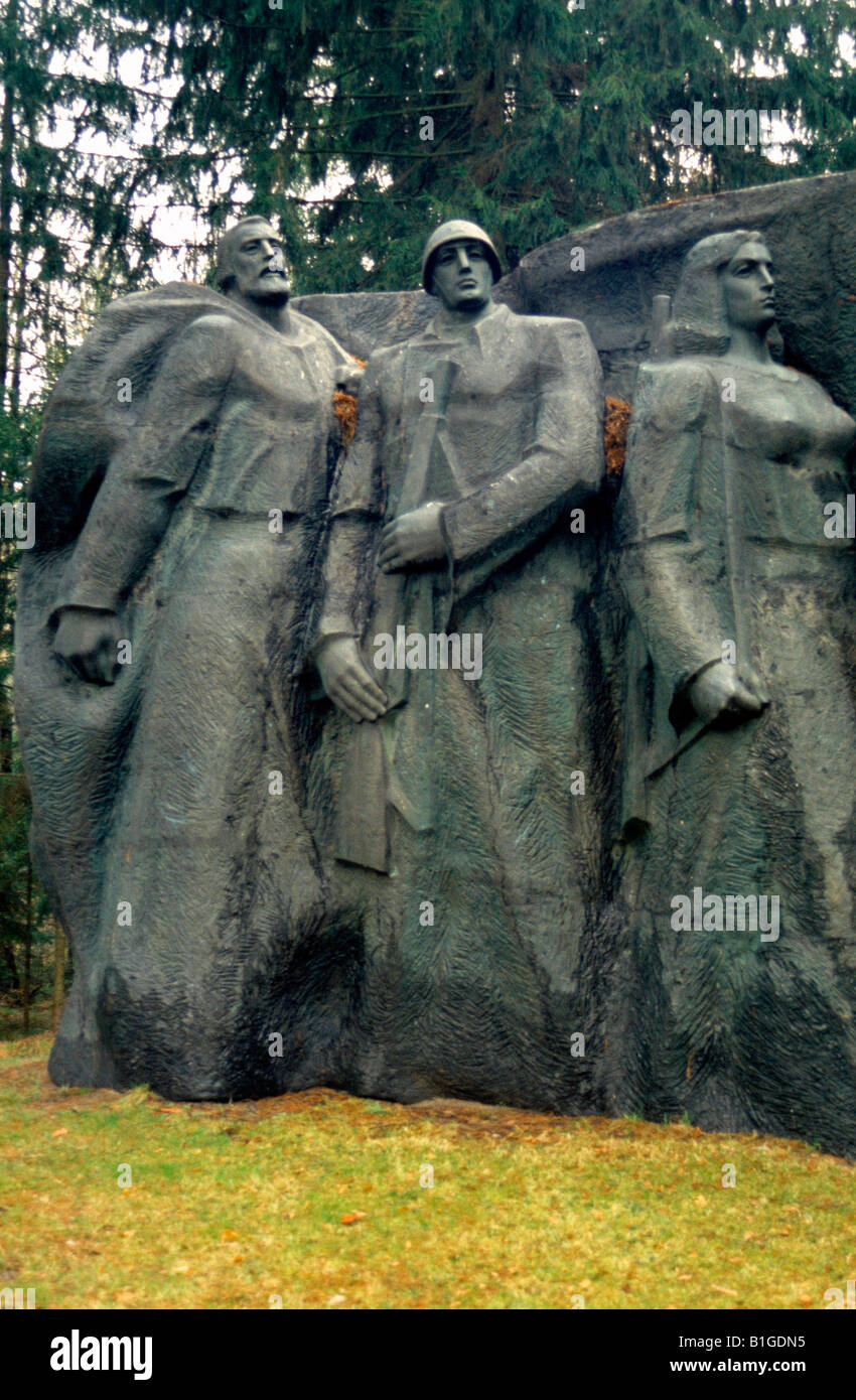 Statue de l'ère soviétique, Grutas Park, Vilnius, Lituanie Banque D'Images