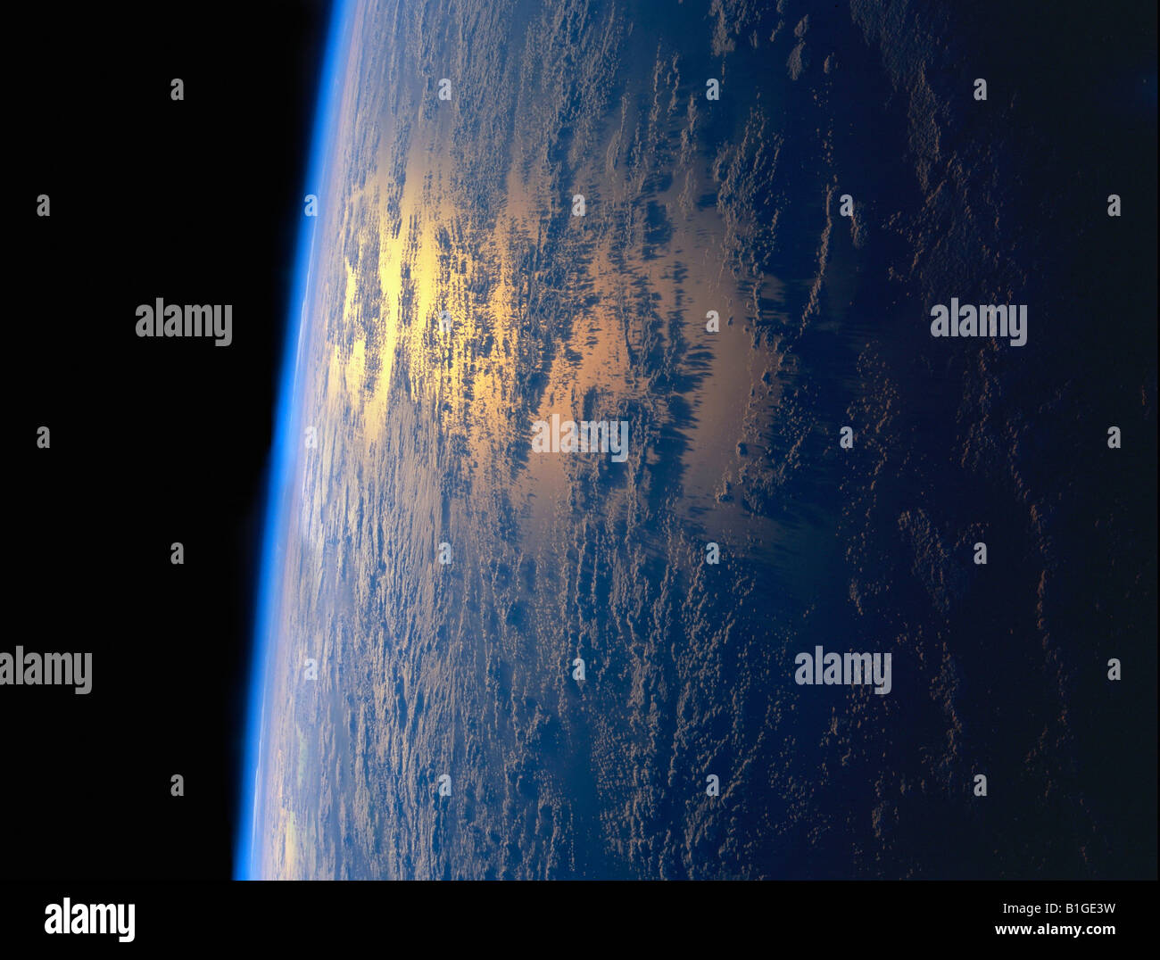 La Terre depuis l'espace Banque D'Images