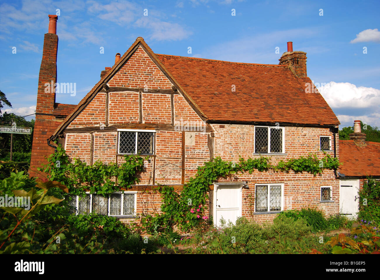 John Milton's Cottage Museum, Church Street, Beaconsfield, Buckinghamshire, Angleterre, Royaume-Uni Banque D'Images