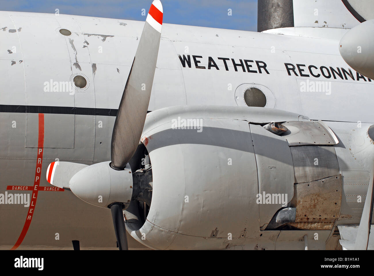 Avion de reconnaissance météo Banque D'Images