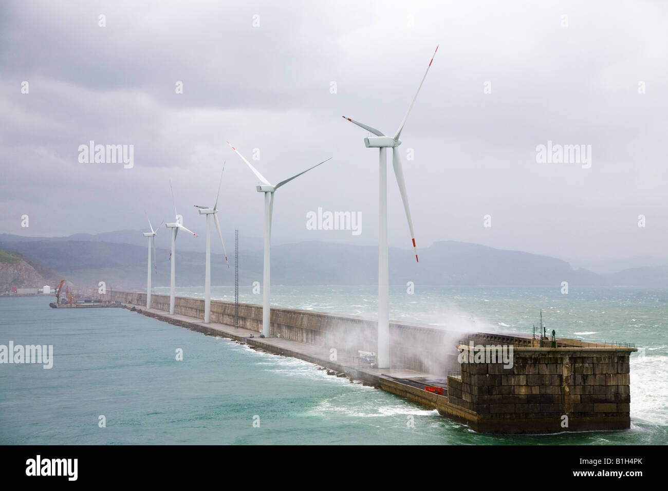 Parc éolien offshore Banque D'Images Parc éolien offshore Banque D'Images