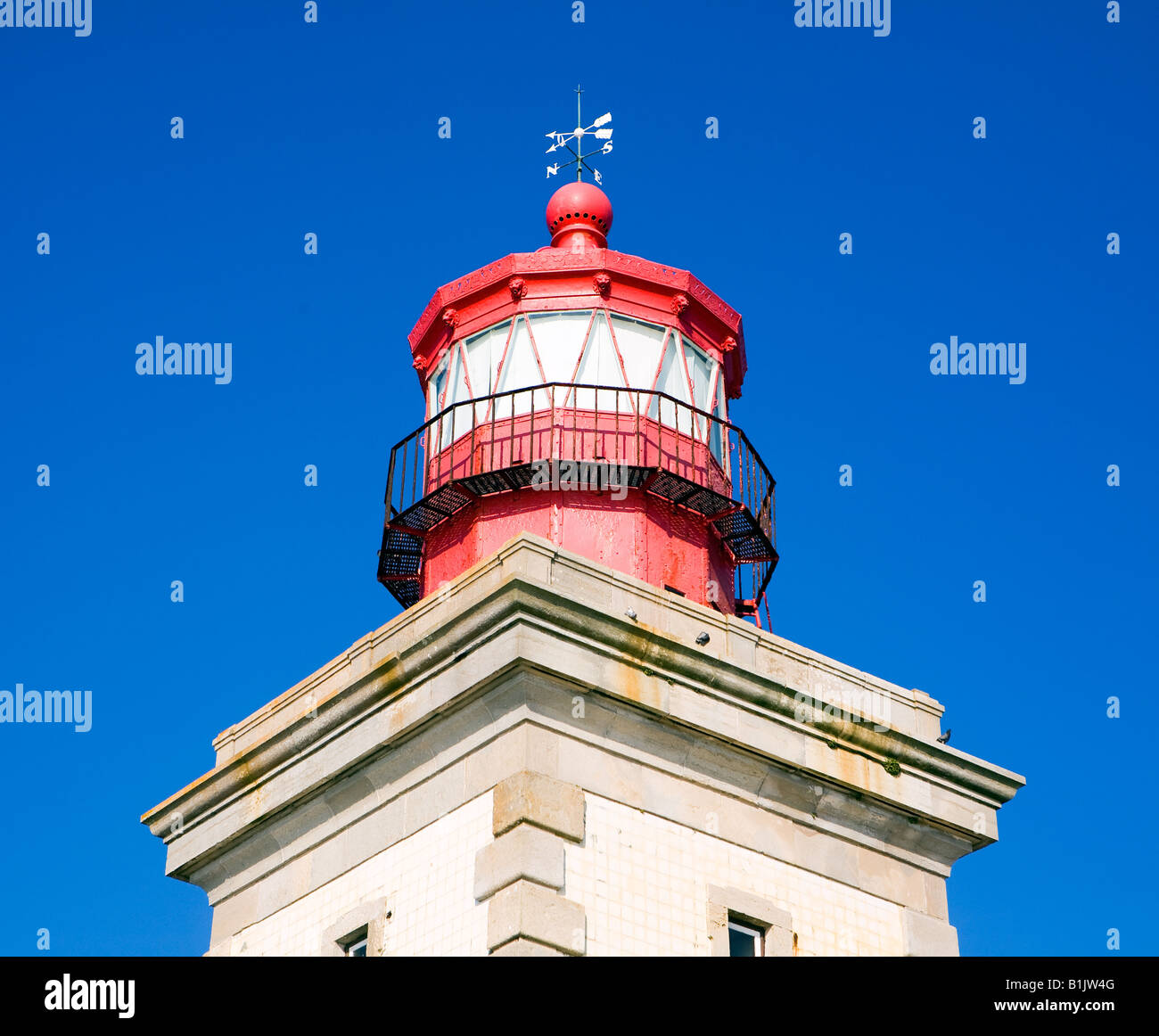 Leuchtturm Cabo da Roca, Sintra, Portugal Banque D'Images