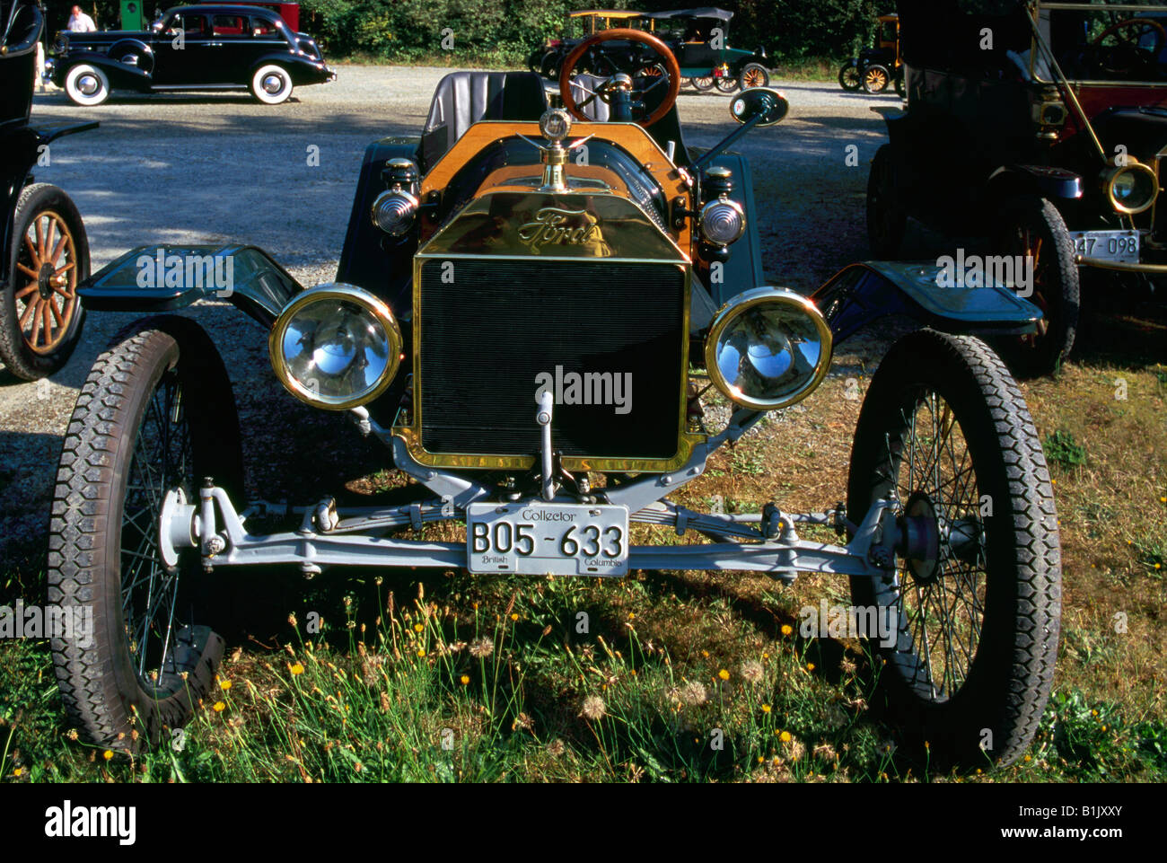 Vintage Ford Modèle T Voiture à un modèle T, rencontrez et Rallye Banque D'Images