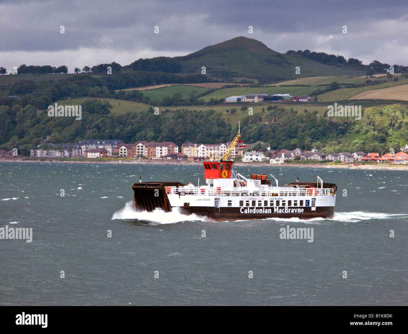 Largs à Millport traversier M.V. Le Loch Riddon en route de Largs à (Cumbrae) Banque D'Images