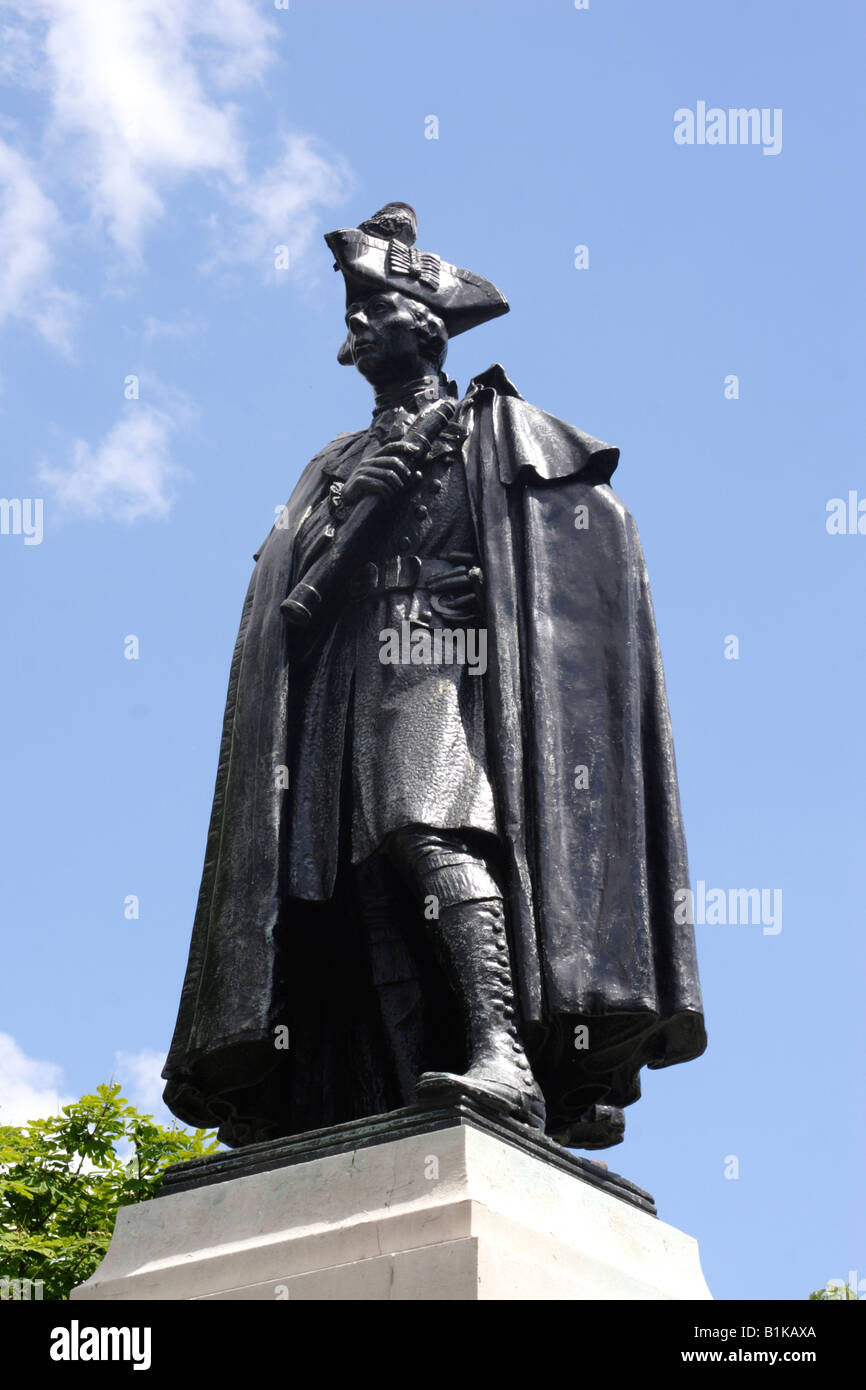 Statue du général James Wolfe à Greenwich Park Londres Banque D'Images