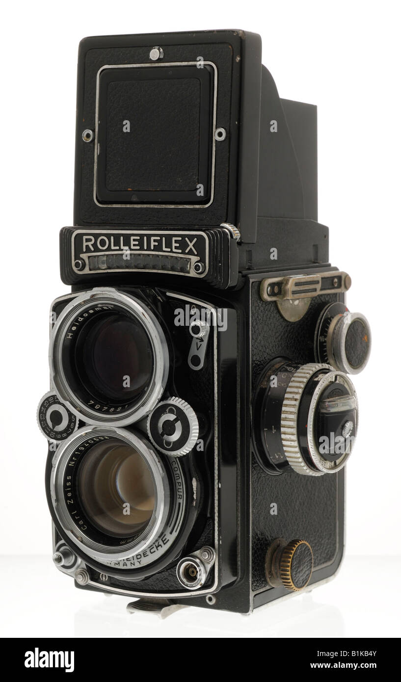 Appareil reflex bi-objectif Rolleiflex Photo Stock - Alamy