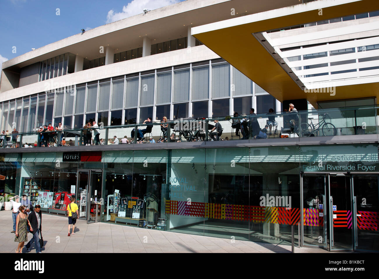 De l'extérieur du Royal Festival Hall Hall Riverside South Bank london uk Banque D'Images