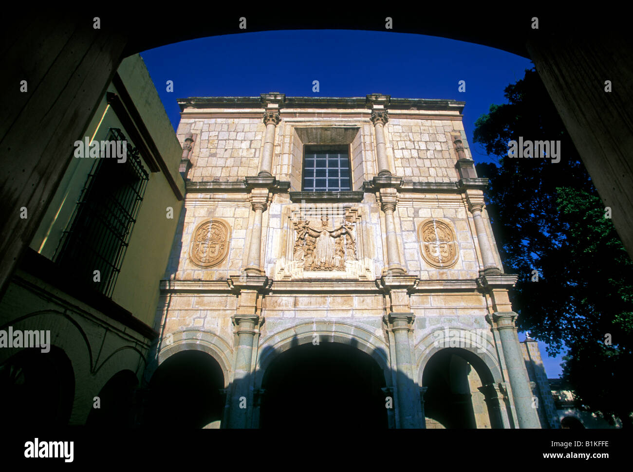 L'église et de l'ex-couvent de Carmen Alto, église catholique romaine, Catholique, le catholicisme romain, Oaxaca, Oaxaca de Juarez, l'état d'Oaxaca, Mexique Banque D'Images