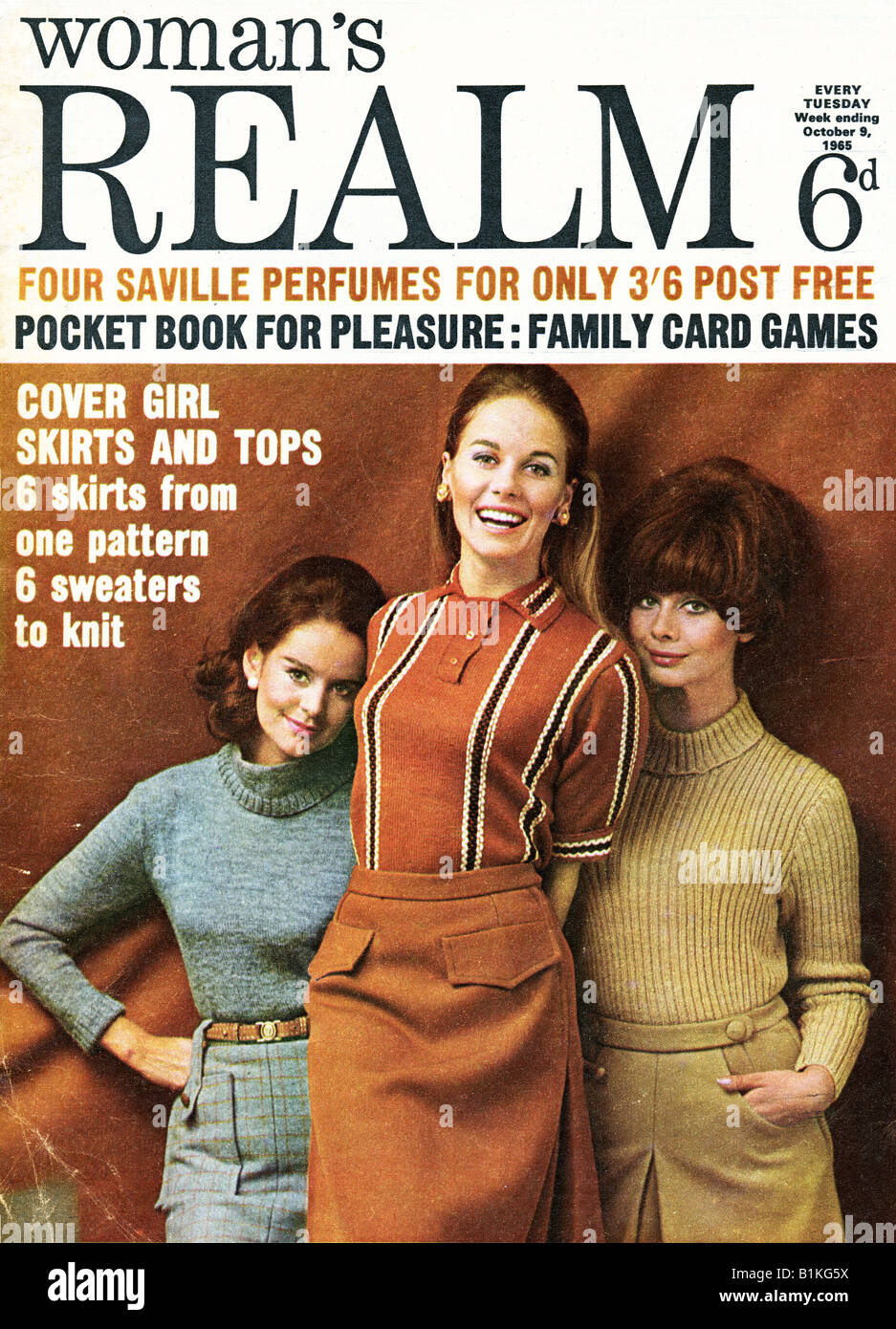 Domaine de la femme Magazine pour femmes 9 octobre 1965 pour un usage éditorial uniquement Banque D'Images