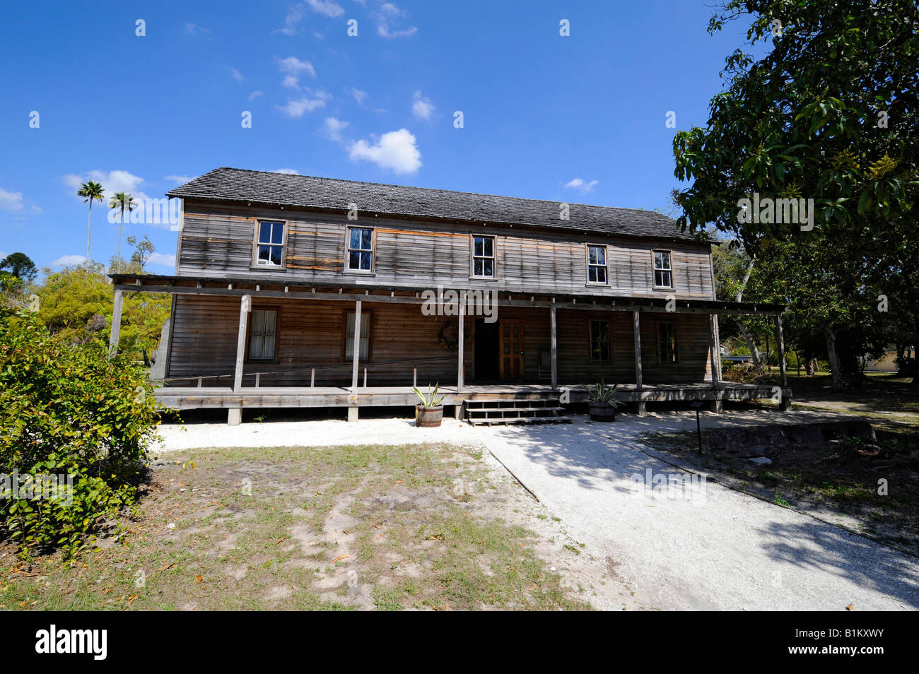 Koreshan State Historic Park Estero Florida fondateurs Chambre 1896 Banque D'Images