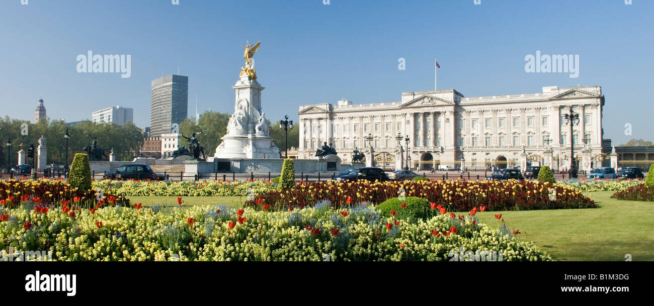 Victoria Memorial devant le palais de Buckingham Londres Angleterre Royaume-uni Banque D'Images