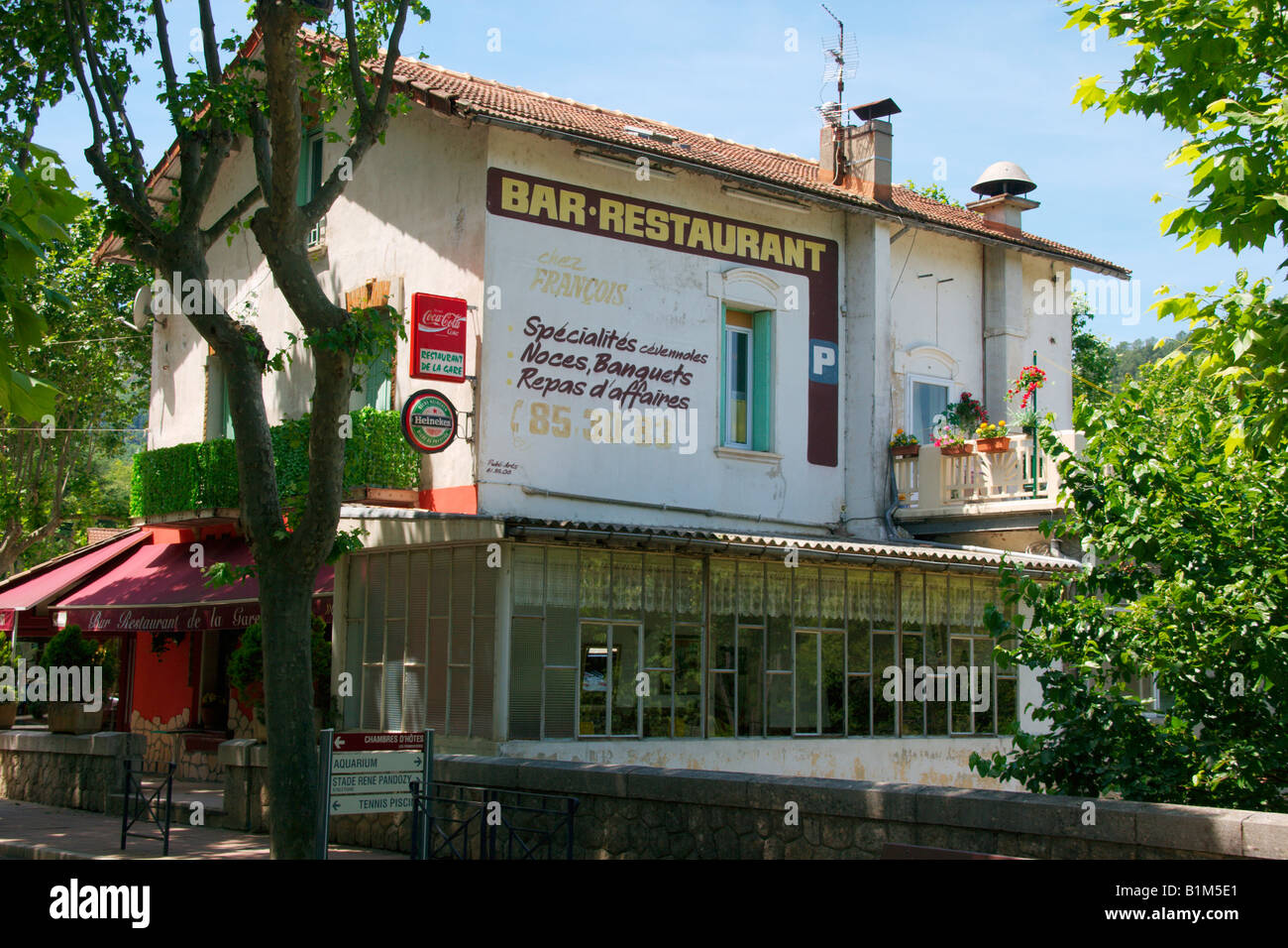 Bar restaurant en France Banque D'Images