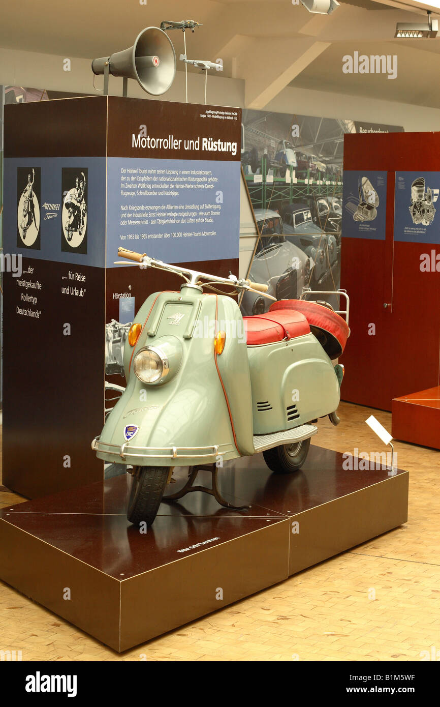 Berlin Allemagne scooter exposition à la Deutsches Technikmuseum musée technique dans le quartier Kreuzberg Banque D'Images