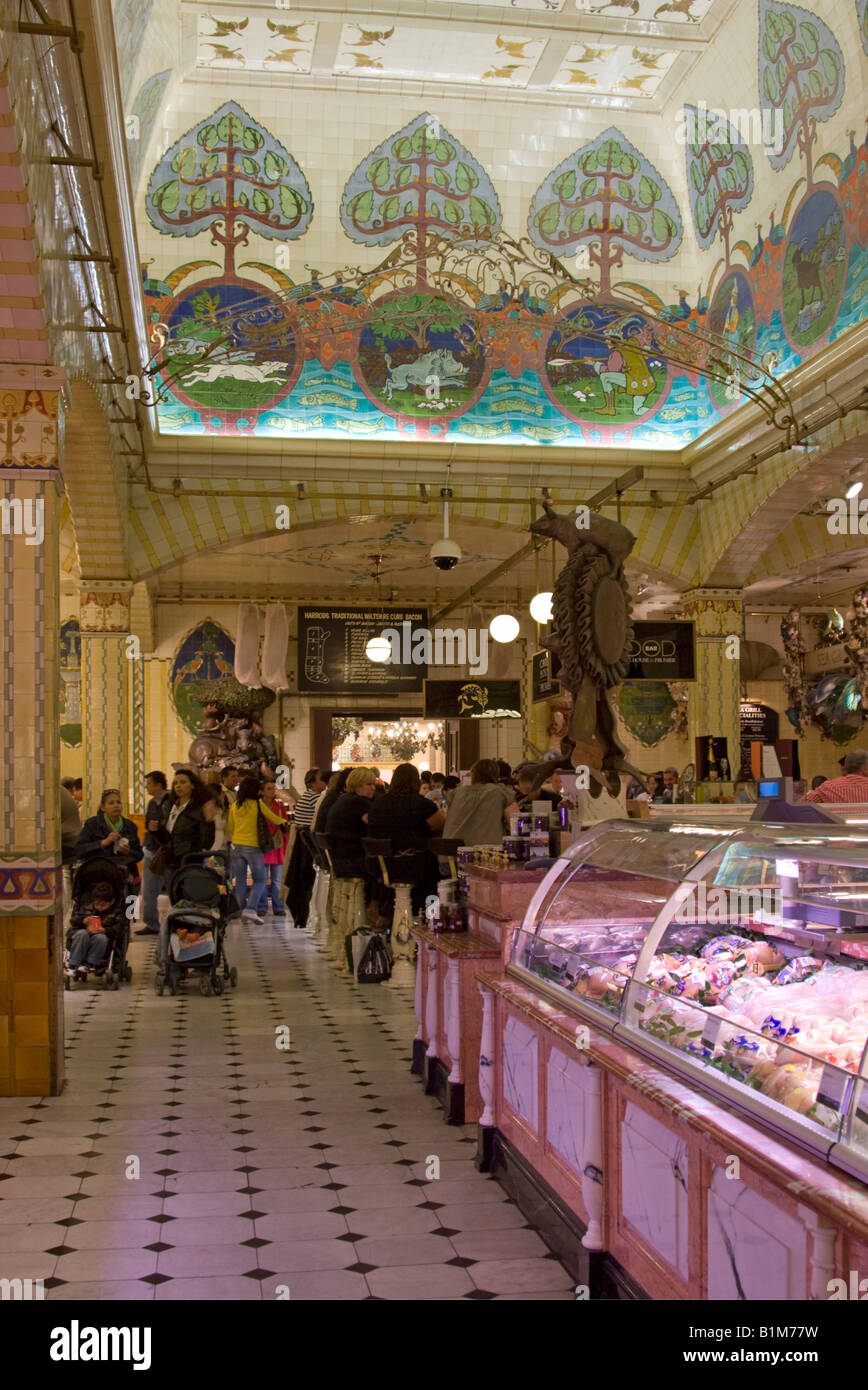 Harrods department store interior food Banque de photographies et d ...