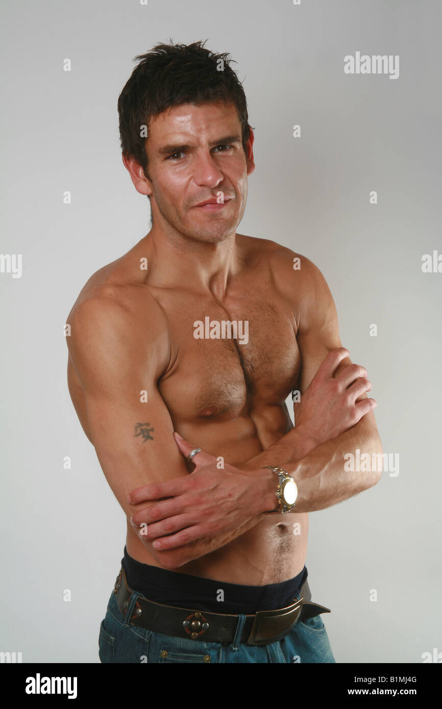 Male bodybuilder Banque D'Images