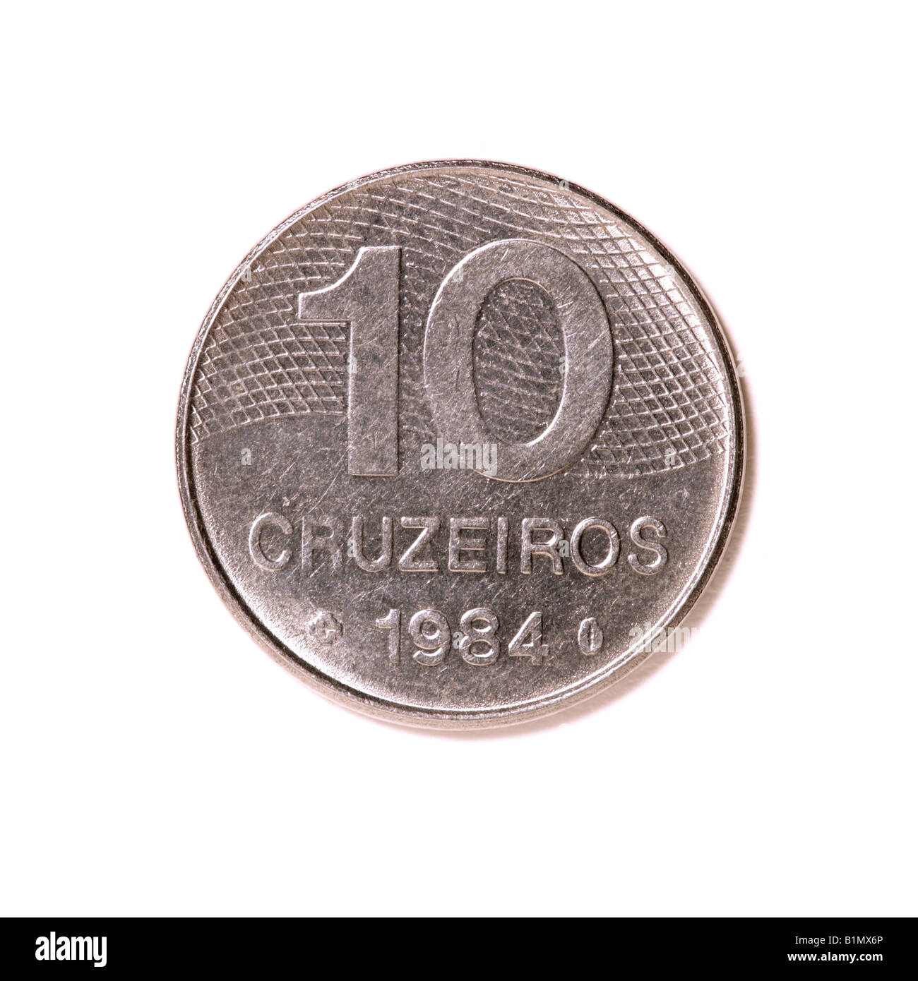 Pièce brésilienne - 10 Cruzeiros Banque D'Images