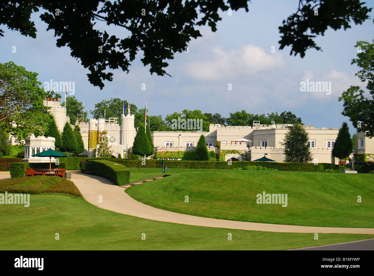 Le Wentworth Golf Club & Resort, Wentworth Drive, Virginia Water, Surrey, Angleterre, Royaume-Uni Banque D'Images