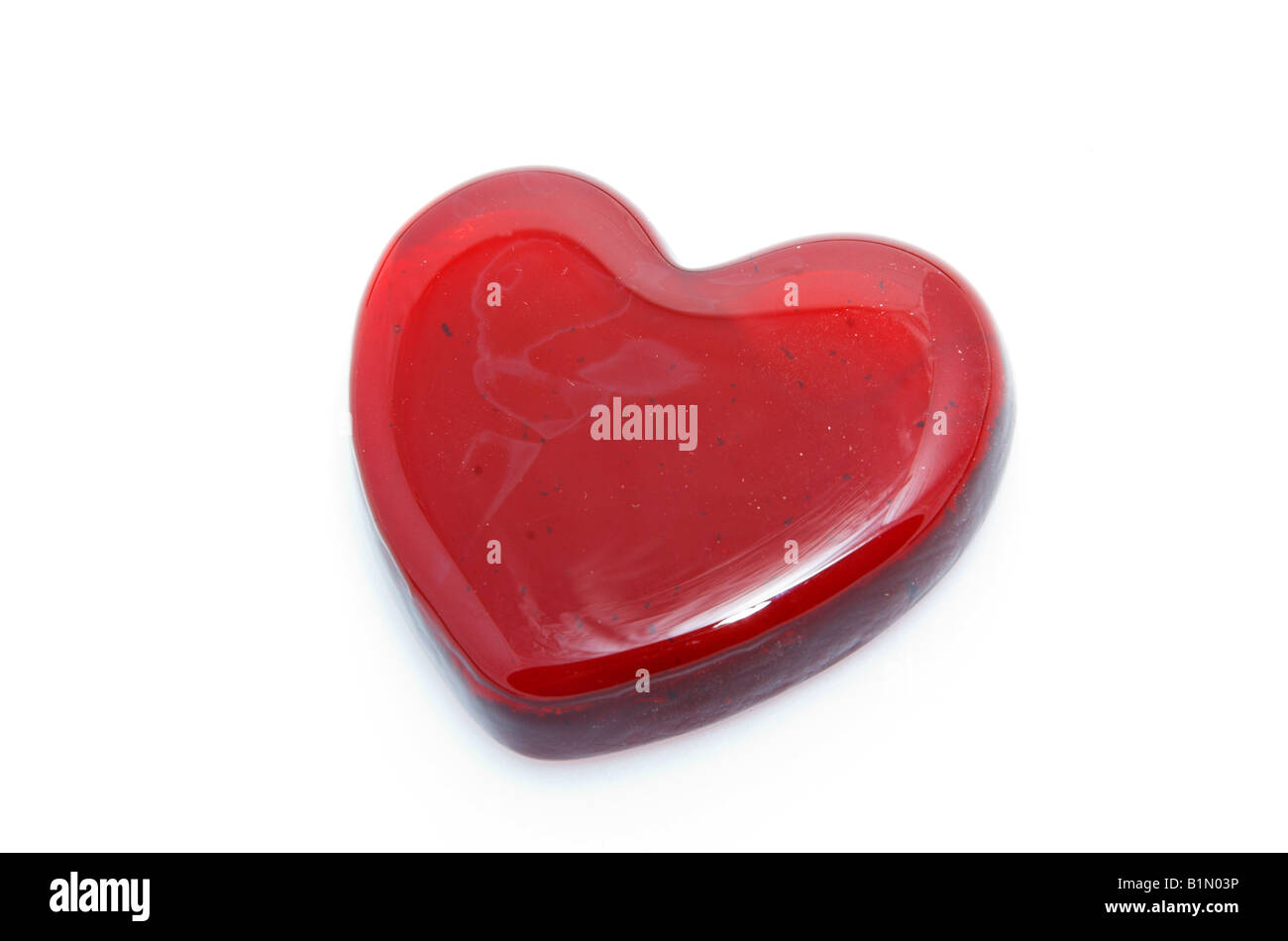 Objet coeur rouge Banque D'Images