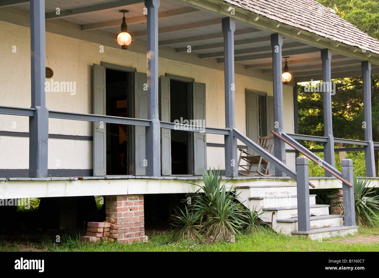La Maison Broussard, Vermillonville, Lafayette, Louisiane. Banque D'Images