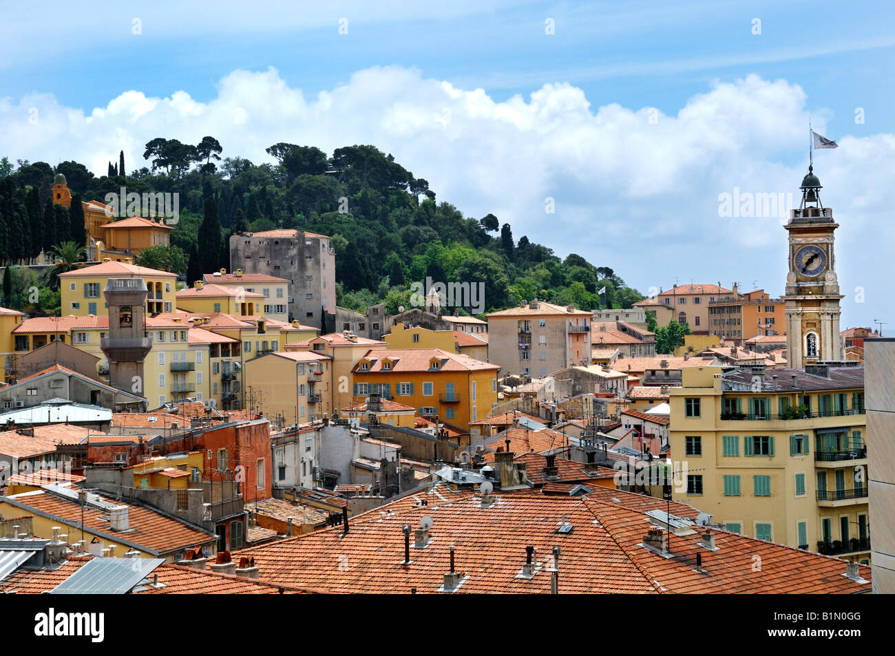 Vacances et voyage d 'une vue de Nice France pour un usage éditorial uniquement Banque D'Images