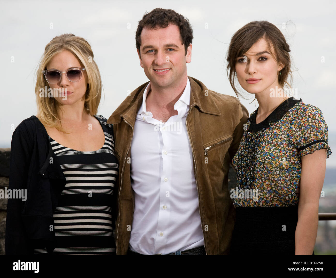 Keira Knightley, Matthew Rhys et Sienna Miller au Edinburgh International Film Festival en première mondiale de la bordure de l'amour. Banque D'Images