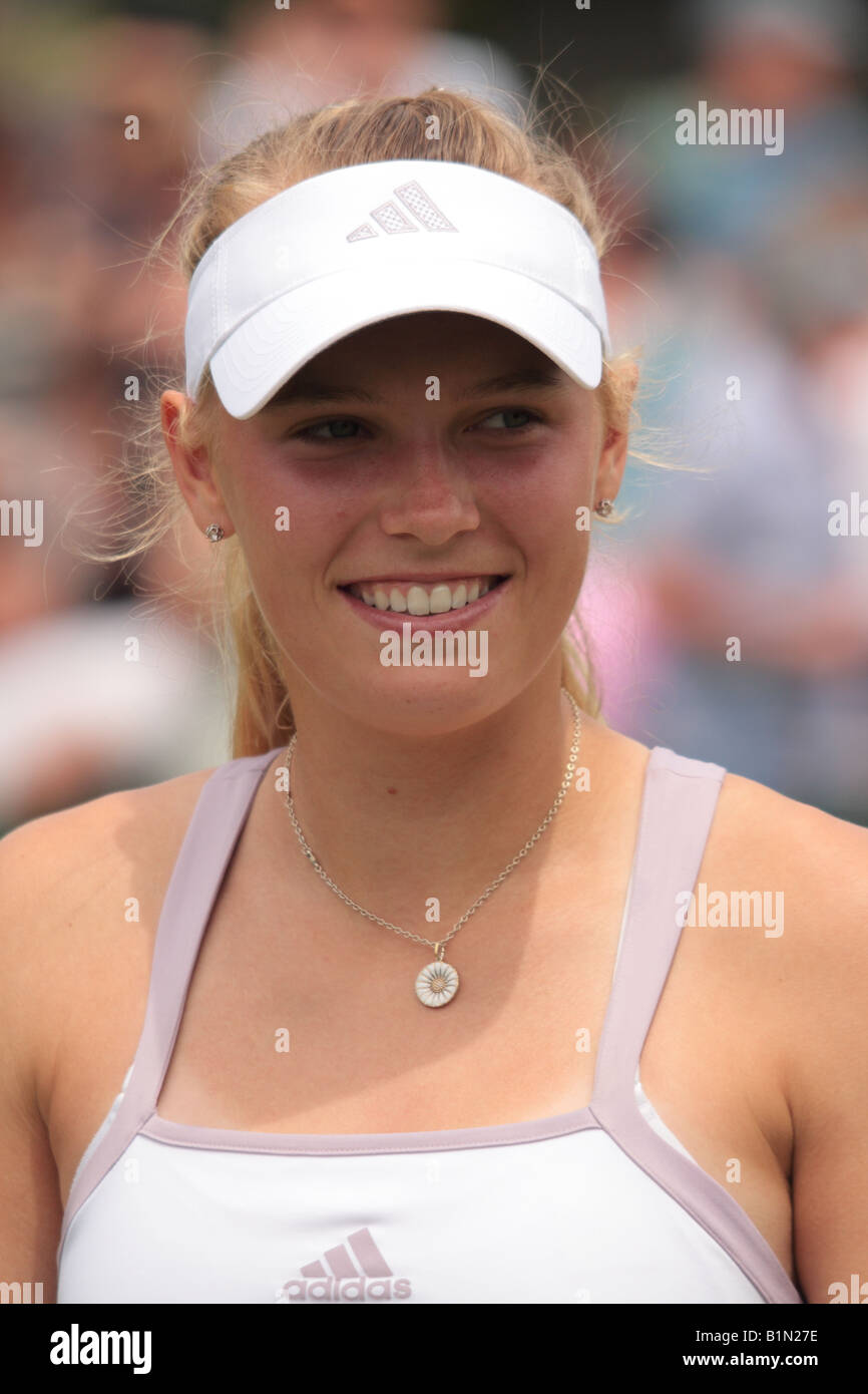 Caroline Wozniacki wimbledon 2008 Banque D'Images