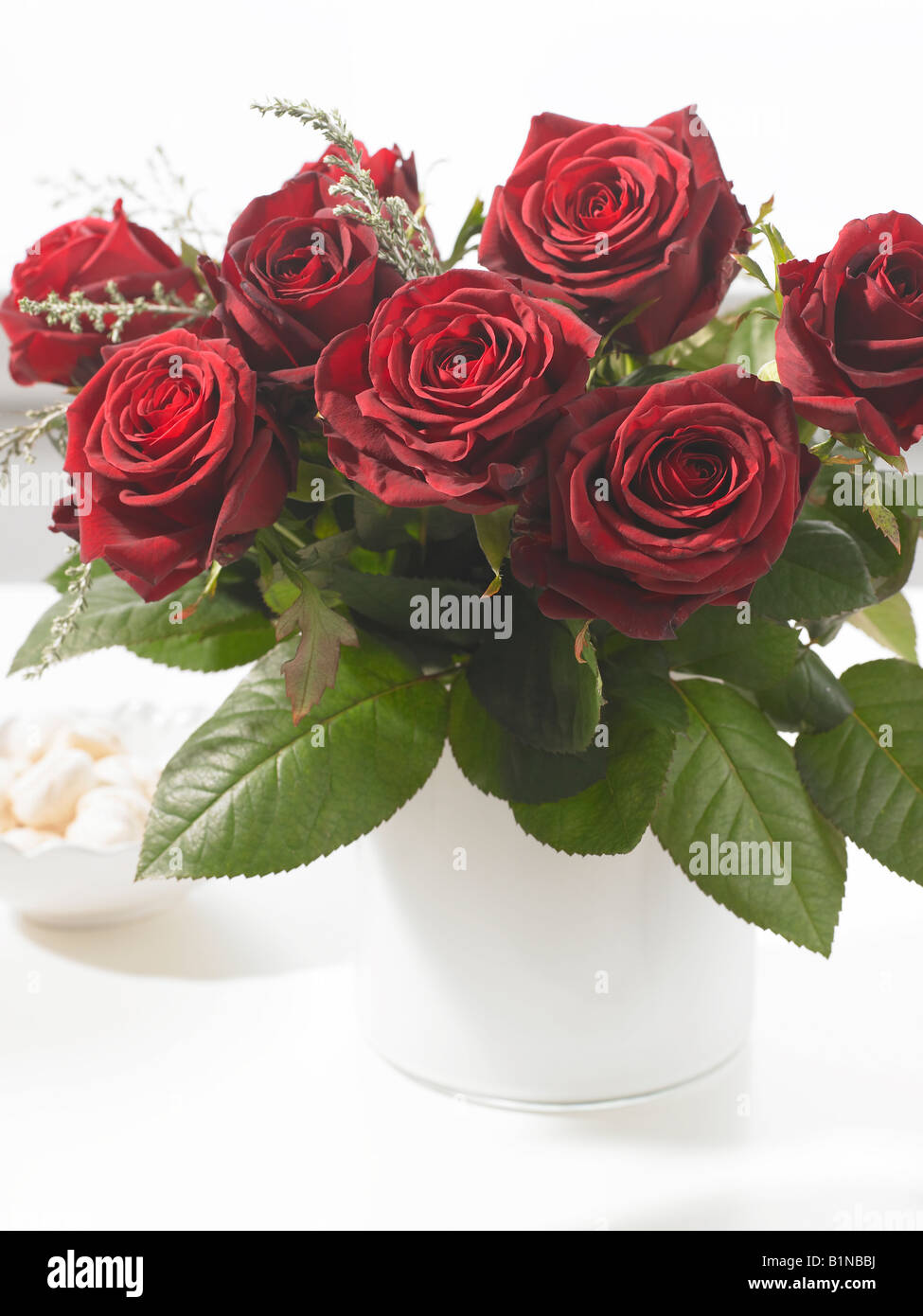 Bouquet de roses rouges Banque D'Images