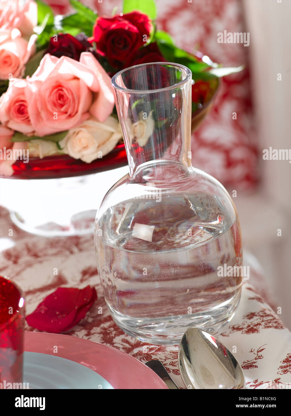 Carafe avec de l'eau Banque D'Images