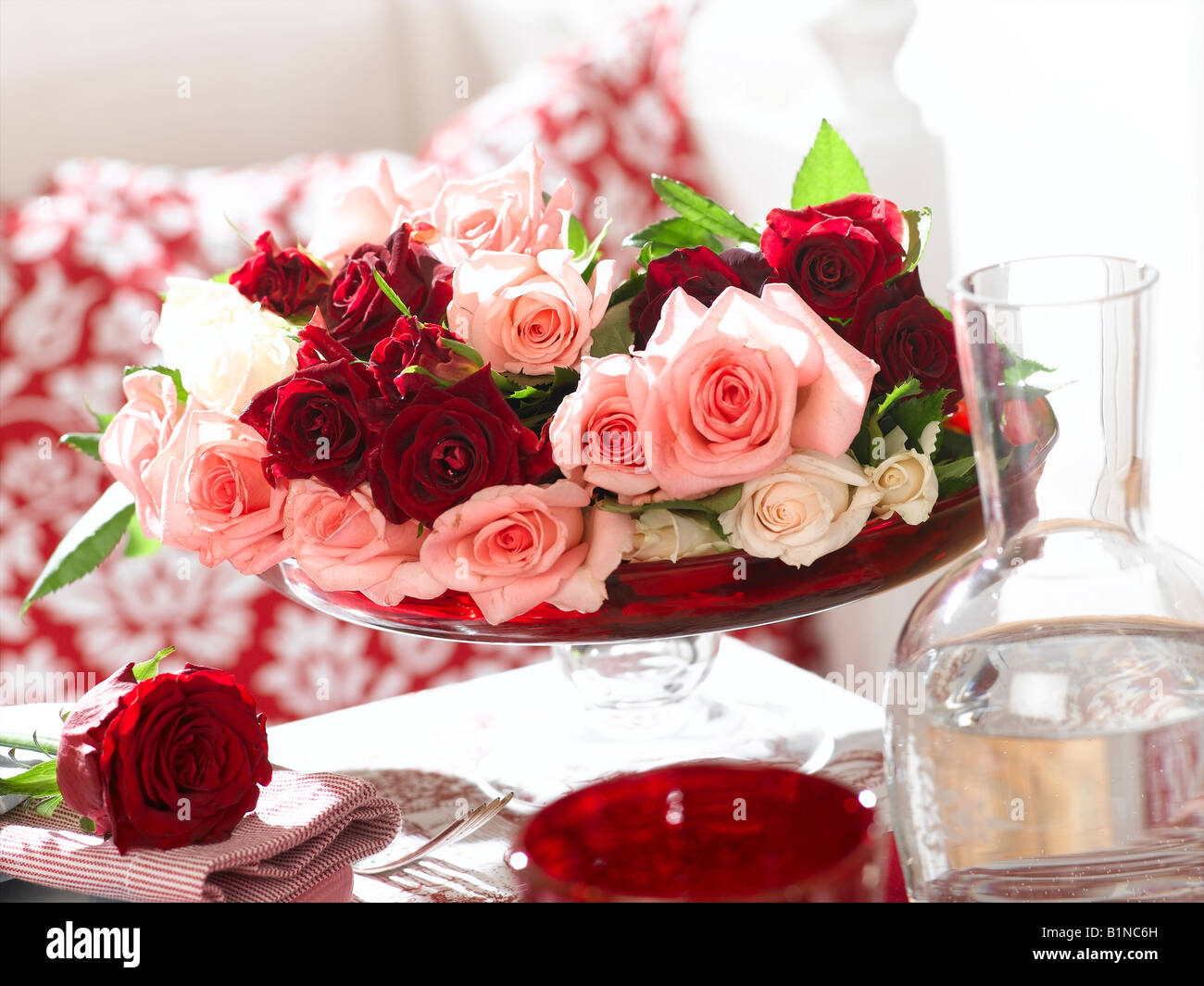 Arrangement de Rose Banque D'Images