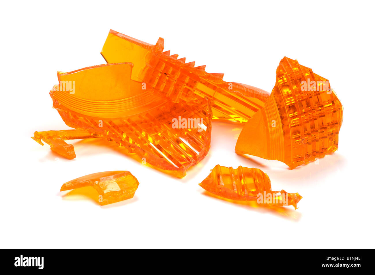 Voiture cassée en plastique léger Banque D'Images