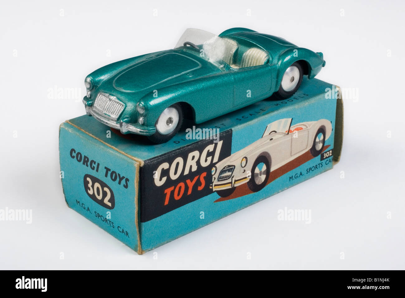 Corgi Diecast MGA modèle no 302 Banque D'Images