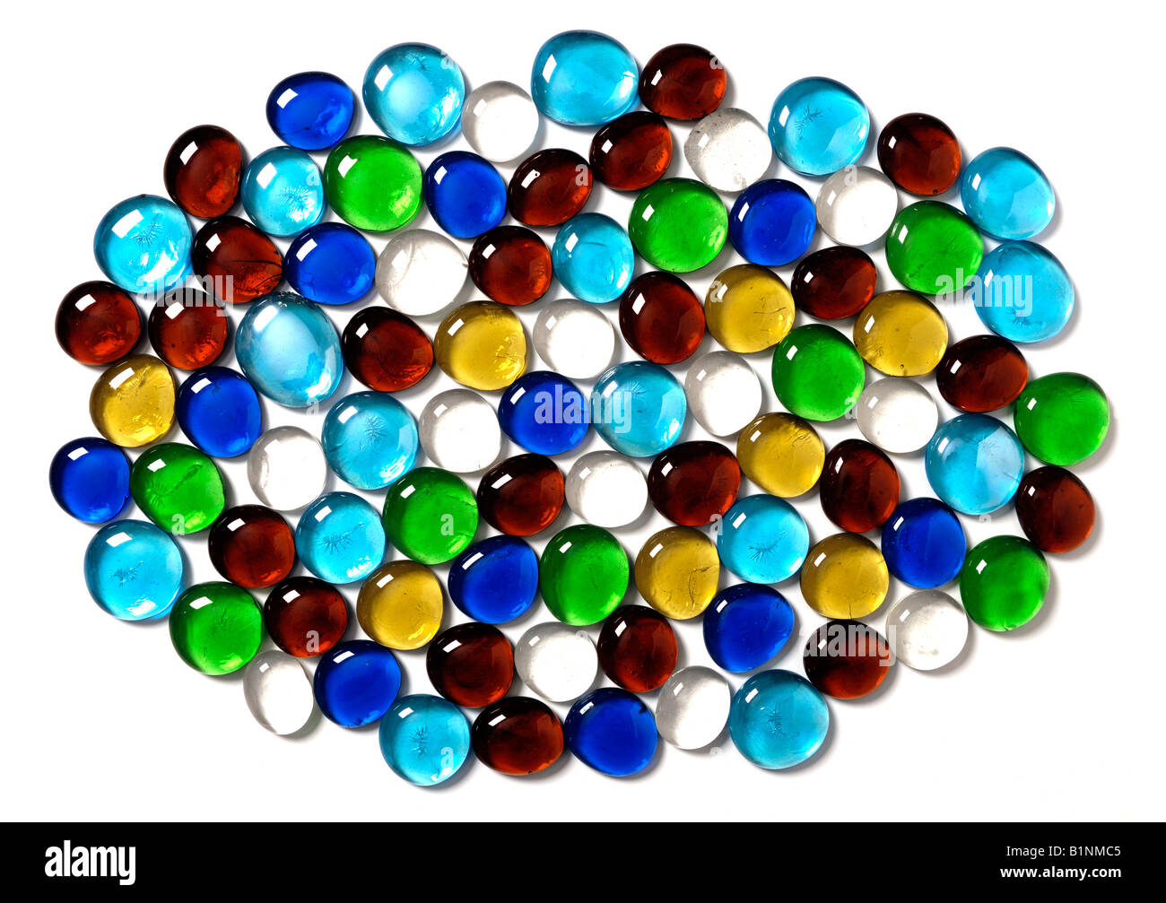 Perles de verre de couleur Banque D'Images