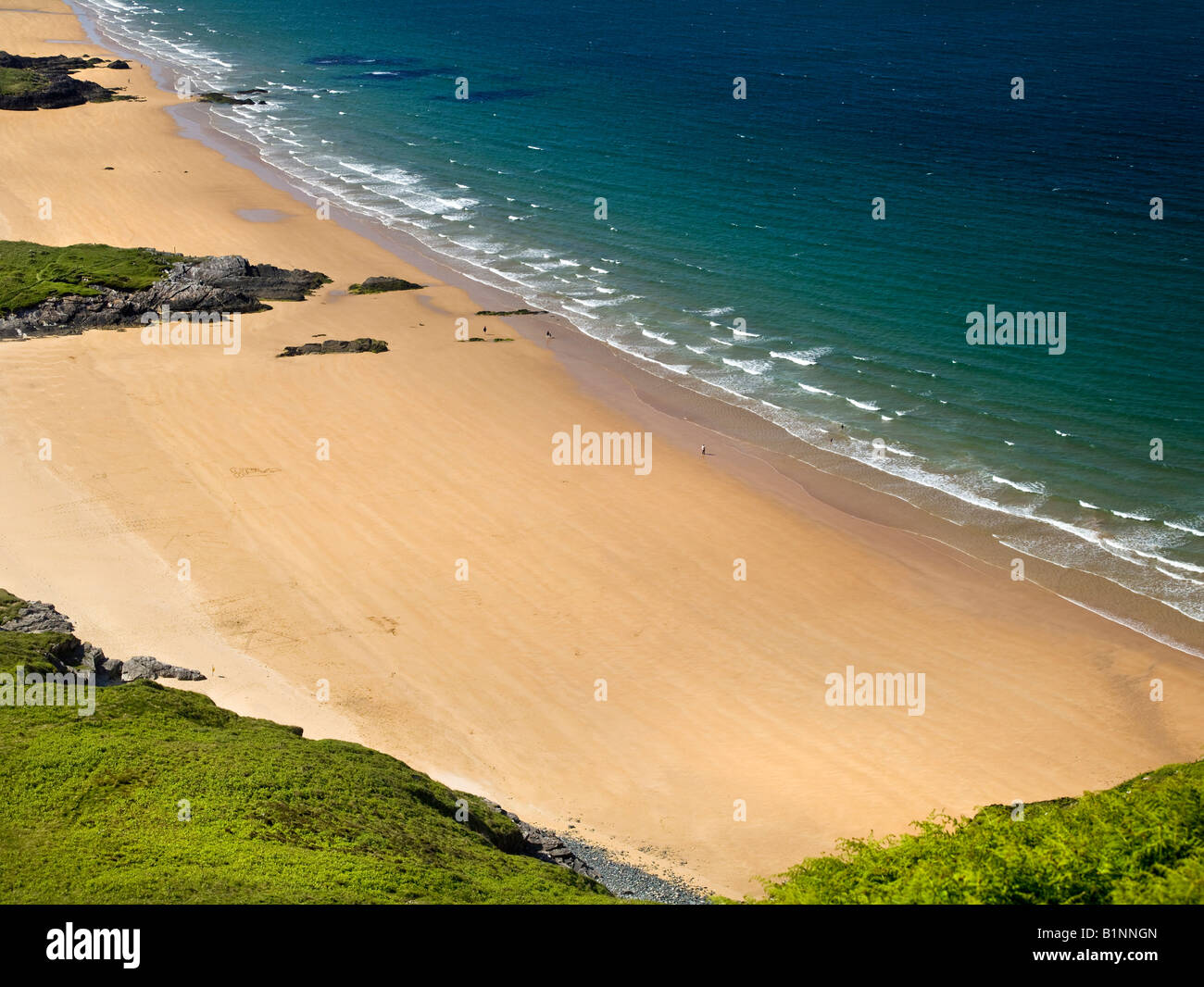 Ballymastocker Bay à Portsalon, Fanad, County Donegal, Irlande sur la voie de l'Atlantique sauvage Banque D'Images