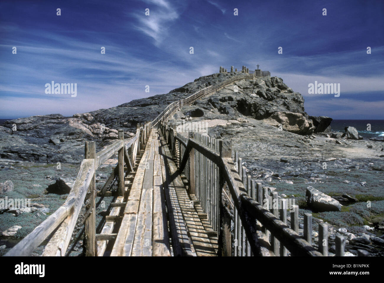 Promenade jusqu'à la Diaz Monument , Luderitz, Namibie Banque D'Images