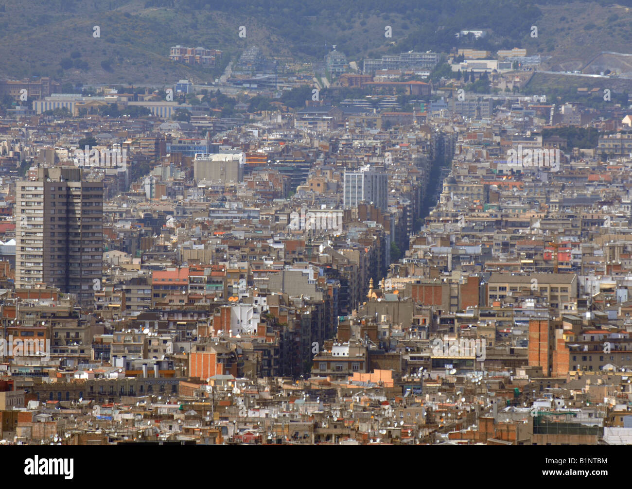 La ville de Barcelone, Barcelone, Espagne Banque D'Images