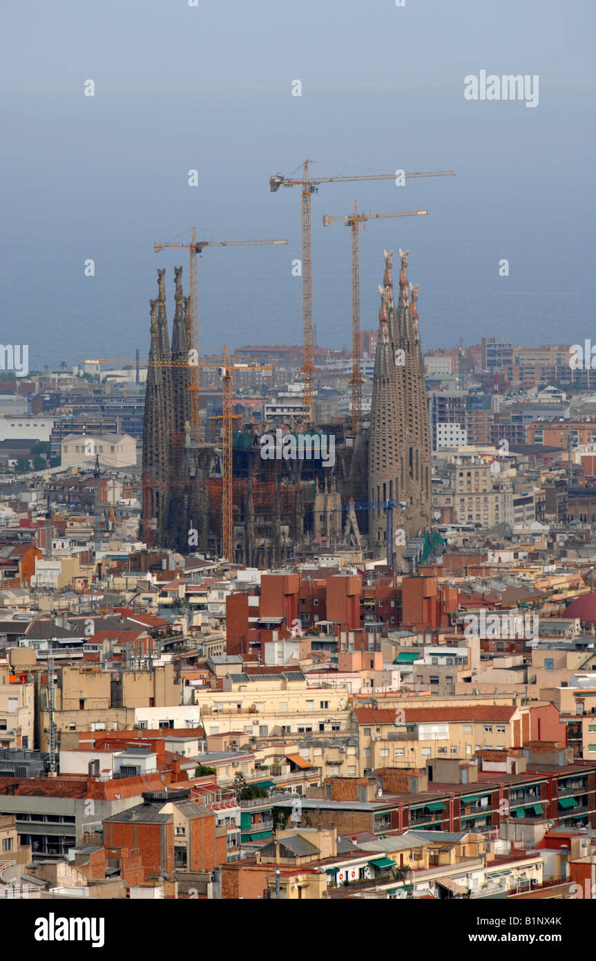 La cathédrale Sagrada Familia, Barcelone, Espagne Banque D'Images