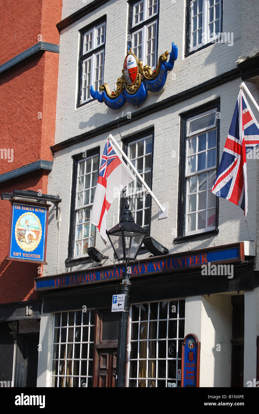 Royal Navy Volunteer Pub, rue King, Vieille Ville, Bristol, Angleterre, Royaume-Uni Banque D'Images