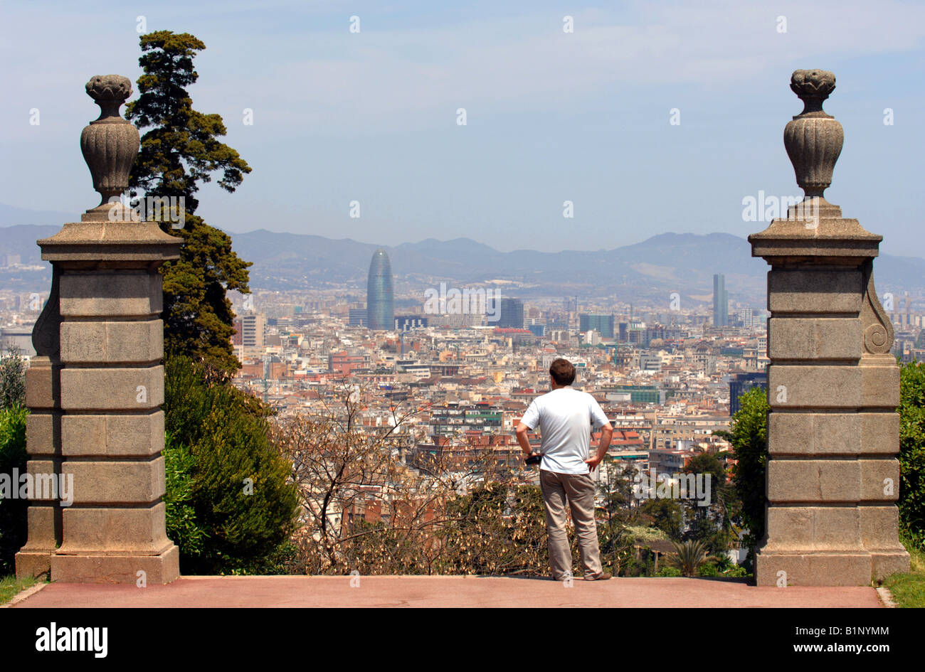 La ville de Barcelone, Barcelone, Espagne Banque D'Images