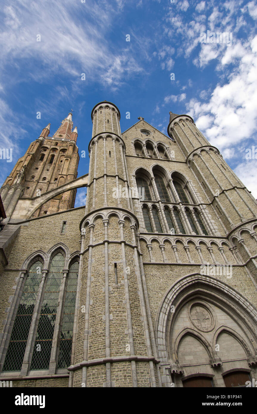 Onze-Lieve-Vrouwekerk (église Notre Dame) Bruges Belgique Banque D'Images