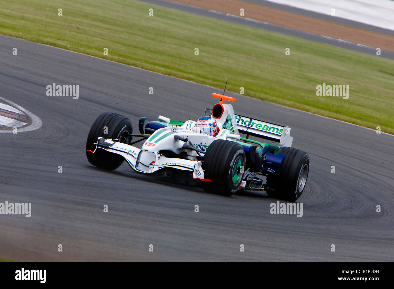 Jenson Button Jense Frome, Somerset, Angleterre Honda Banque D'Images