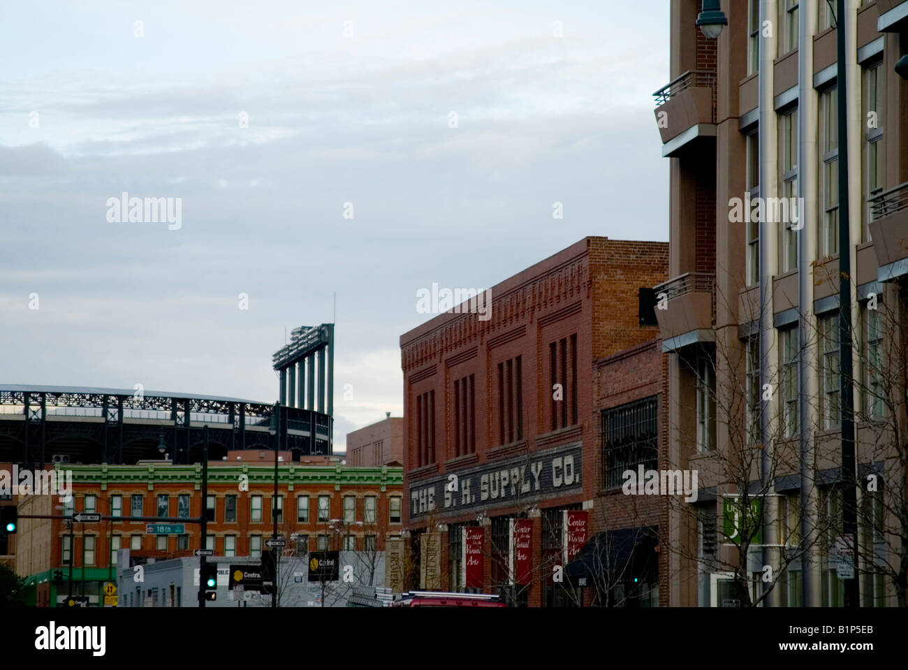 Le centre-ville de Denver au Colorado Banque D'Images